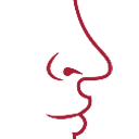 Deepening of the fold lines between the nose and corner of the mouth